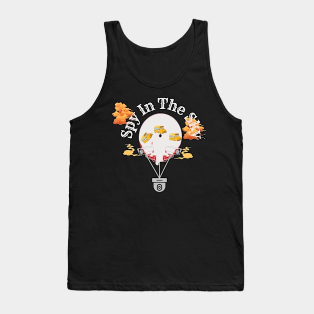 Chinese Balloon "Spy in The Sky" Tank Top by TeeJaiStudio